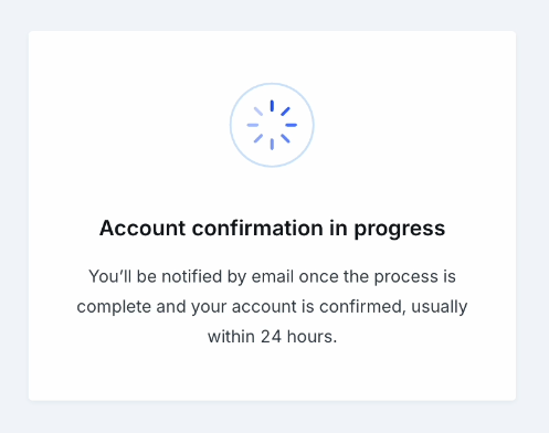 Access restored confirmation