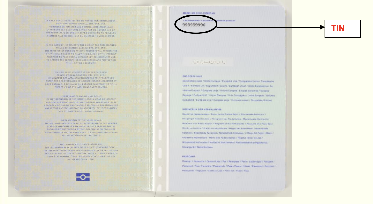 Netherlands – Passport model 2014 (detail)
