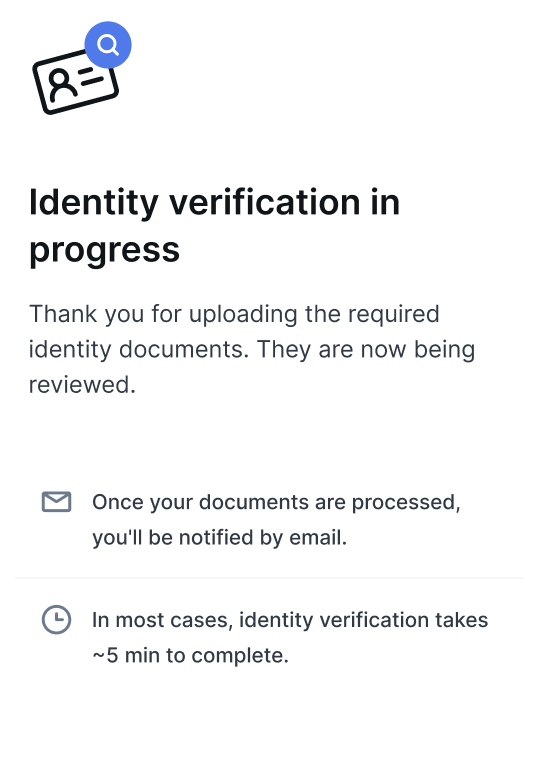 Verification in progress