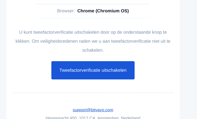 Bevestigingslink in e-mail