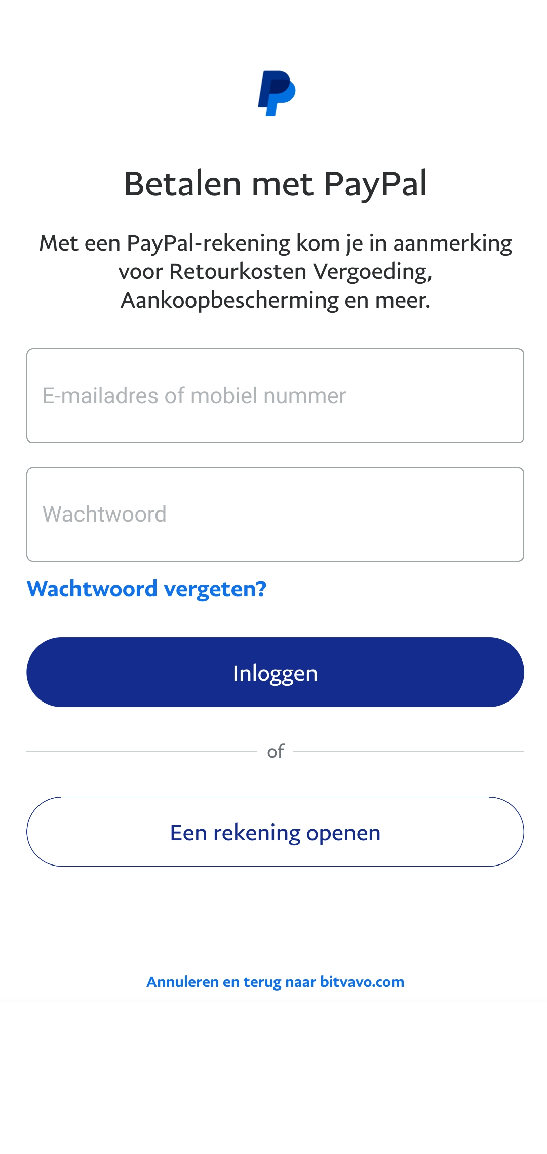Hoe kan ik geld storten met PayPal? – Bitvavo Helpcentrum